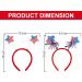 JUNIWON 4th of July Headbands - Patriotic Independence Day Hats for Women, Men, Kids, and Babies - Buy Online on GoSupps.com