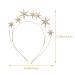 Fomiyes Crystal Hair Band | Star Tiara with Rhinestones | Multi-Layer Bridal Jewelry & Headdress for Women & Girls | Gold-Colored Wedding Hair Accessory - Buy Online on GoSupps.com