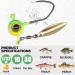 Crappie Jig Heads Kit with Underspin Spinner Blade - 30 Pack, 1/8 1/16 1/32 oz - Crappie Fishing Lures Jigs - Buy Online on GoSupps.com