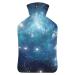 Space Star Hot Water Bottle With Cover Plush Bed Bottle Hand Warmer For Adults And Children 26.5X15.3cm