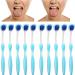 Buy Tongue Cleaner 10 Pack - Ergonomic Silicone Oral Hygiene Brush for Adults - Long Handle Blue - Buy Online on GoSupps.com