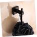Alipis 2pcs Towel Hook Black Hooks for Hanging Coat Hook Towel Hanger Clothes Hook Accessories Matte - Buy Online on GoSupps.com