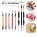 5PCS Dual-Ended Nail Art Sculpture Pen & 3PCS Nail Brushes Set - Silicone & Stainless Steel Tools for Nail Design - Buy Online on GoSupps.com