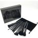 Zwpontia Makeup Brushes Kit | Full Face Eye Brush Makeup Brushes For Teen Girls Foundation Brushes For Powder Contour Blush Small Makeup Brush Set Black Design - Buy Online on GoSupps.com