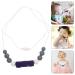 Healeved Silicone Chew Necklace for Kids - Sensory Oral Motor Aid for Boys and Girls with Special Needs - Dark Blue - Buy Online on GoSupps.com