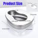 Bedpans for Elderly Men and Women Qiwey Stable Bedpan Heavy Duty Smoothed Countoured for Bed-Bound Patient Stainless Steel Bed pan for Medical Centers and Home Use - Buy Online on GoSupps.com