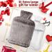Buy Large 3L Plush Hot Water Bottle with Fluffy Cover | XXL Cozy Heat Bottle & Hand Warmer | Ideal for Men & Women - Buy Online on GoSupps.com