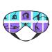 Gymnastics Game Print Night Blackout Eyeshade with Elastic Strap Fit Shift Work Nap Travel Relaxing