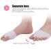 Milltrip Bunion Corrector Toe Separators - 5 Holes Hallux Valgus Corrector High Elasticity SEBS Foot Straightener (White) - International Shipping Available - Buy Online on GoSupps.com