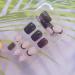 Zebra Design French Tip Square Press On Nails with Rhinestones - Medium Length False Nails for Women & Girls | Acrylic Full Cover Stick On Nails - Style 5 - Buy Online on GoSupps.com