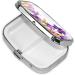 Iris Flower Butterfly Small Pill Case | Cute Travel Pill Organizer | 2 Compartment Pill Box for Purse & Gifts - Buy Online on GoSupps.com
