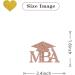 MonMon & Craft Congrats MBA Cupcake Toppers/MBA Graduation Cupcake Decor/Congrats Grad Cupcake Toppers/MAB Graduation Party Cupcake Decorations/Rose Gold Glitter 24 Pcs - Buy Online on GoSupps.com