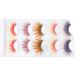 5 Pairs Colorful Eyelashes for Halloween Christmas Stage Show 6D Gradient Long Curled Soft Colored False Eye Lashes Party Fake Eyelashes Makeup Tools - Buy Online on GoSupps.com