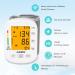 Axets Fully Automatic Blood Pressure Meter - Wrist Monitor with Arrhythmia Warning 2x99 Memory LCD Display & Adjustable Cuff (White) - Buy Internationally - Buy Online on GoSupps.com