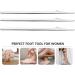 Buy Heallily Stainless Steel Foot File - Dead Skin Scraper Pedicure Tool for Men & Women - 3PCs 17x0.3x0.2 cm - Best Foot Care Solution - Buy Online on GoSupps.com