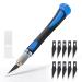 EHDIS Precision Hobby Knife Set Utility Craft Knife Kit with 10PCS Blades for Art, Working-Stencil, Scoring, Scrapbooking, Architecture Modeling, Crafting, Precision Knife-Blue