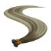 Youngsee Genius Weft Ombre Real Hair Extensions - 50cm Ash Brown to Blonde Tresses | Virgin Hair Weaving #7/7/Icy | 25g Quality - Buy Online on GoSupps.com