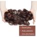 Reddish Brown Updo Ponytail Hair Extension Scrunchie | Curly Wavy Bun Hairpiece for Women - 25g - Buy Online on GoSupps.com