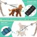 NASJAC Double Dog Leash | Tangle-Free 360 Rotatable Bungee for Small Medium & Large Dogs | Adjustable Shock-Damping Reflective Leash in Black & Aquamarine - Buy Online on GoSupps.com