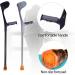 LINYUES Forearm Crutches for Adults Adjustable Crutches for Children Youth Elderly Lightweight Arm Crutches for Walking 1 Pair (Color : Black) Anniversary Grey - Buy Online on GoSupps.com