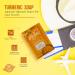 Travel Size Turmeric Soap | Gentle Daily Bar Soap for All Skin Types | TSA Approved | Removes Makeup | Cruelty Free - Perfect for Dull Skin - Buy Online on GoSupps.com