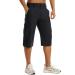 EKLENTSON Mens Stretch Expandable Waist Outdoor Quick Dry Shorts Lightweight Workout Shorts for Men Black 36