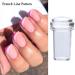 DIY Nail Design Set | French Tips Transparent Nail Stamper & Scraper | Silicone Jelly Nail Art Tools - Buy Online on GoSupps.com