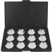 Empty Makeup Palette Waterproof Magnetic Palette with 12 Round Metal Pans for DIY Eye Shadow Blush Powder 10 X 15cm - Buy Online on GoSupps.com
