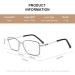Reading Glasses Blue Light Blocking - Lightweight Anti-Glare Readers for Women with Spring Hinges - Black Frame Silver Bridge 2.25x Magnification - Buy Online on GoSupps.com
