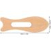 2 Pack Wooden Gua Sha Board - Fish Shape Beech Massage Tool for Arms Legs & Back - Safe & Polished Smoothing Therapy - Buy Online on GoSupps.com