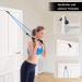 Glymnis Resistance Band Set - 11 PCs Fitness Bands with Handles Door Anchors & Straps for Strength Training & Physiotherapy - Up to 100lbs - Buy Online on GoSupps.com