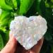 100g-250g Natural Aura Angel Crystal Cluster Stone Heart Shape Ornaments 1pc Suitable for Home HOMEZHOU (Color : 1pc 100g-125g)