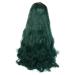 Buy Womens Green Wavy Long Wig - 70s 80s 60s Brazilian Synthetic Curly Cosplay Hair - Buy Online on GoSupps.com