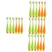 Healvian 24 STK Carrot toothbrush toothbrushes for toddlers training toothbrushes for children toothbrush travel toothbrush children's toothbrushes with soft bristle manual