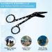 Rainbow Color Lister Bandage Scissors 5.5 Stainless Steel - Black Paws Design | A2ZSCILAB - Buy Online on GoSupps.com