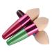 Scala Foundation Makeup Sponge Eco Blender Beauty Cosmetics Egg Puff Make Up Sponge Brush (3pcs Green+Rose+Brown)