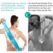 Silicone Back Scrubber for Shower - 35.5 inches with Handle | Long Body Brush for Men and Women | Deep Clean Massage Skin - Buy Online on GoSupps.com