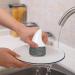 Besreey Stainless Steel Pot Scrubber | Stainless Steel Scrubber Pot Brush with Handle - Scouring Stubborn Messes Kitchen Brush Replaceable for Pans Barbecue Grill Grey - Buy Online on GoSupps.com