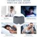 Handmade Cotton Sleep Mask Blackout - Adjustable Comfortable Eyeshade for Sleeping - With Travel Pouch - Grey - Buy Online on GoSupps.com