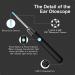 QDCFY Otoscope Ear Camera 1080P HD - 3.5mm Ear Cleaning Tool for iOS & Android Smartphones - White & Black - Buy Online on GoSupps.com