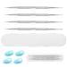 KMZ 4 Pcs Professional Ball End Nail Art Tools Stailess Steel Dotting Pen Tool Nail Art Kit Nail Art Brushes Nail Design Tools Rhinestone Picker Tool Polymer Clay Tools