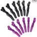Xrten 12-Piece Hair Clips Set - Professional Hairdresser Sectioning Clips - Durable Plastic Combi-Clip Hair Accessories for Easy Styling - Buy Online on GoSupps.com
