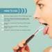 5-Piece Stainless Steel Double-Sided Tongue Scraper Set | Reusable Tongue Cleaner for Fresh Breath | International Shipping Available - Buy Online on GoSupps.com