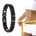 Fulenyi lymph magnet bracelet unisex fashion adjustable healthy bracelet-weight loss magnet stone bracelet healthcare bracelet women men gifts black