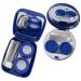 Homsfou 4 pieces colored contact lenses contact lens container with mirror mirror container for contact lenses contact lens container made of plastic contact lens holder case simple