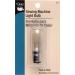 Dritz Sewing Machine Bayonet Base SIOC Light Bulb  1 Count (Pack of 1)  Clear Incandescent Push-In