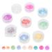 HAPINARY 9 Boxes Nail Decoration Jewelry Nail Beads for Nail Art Nail Jewels Beads for Nails Nail Gems Gemstones for Nails Mini Beads Nail Art Beads Kit Glass Macaron Accessories