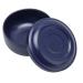 Men's Dark Blue Wide-Necked Plastic Soap Bowl - Perfect for Shaving Soap and Foam - Buy Online on GoSupps.com
