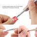 Double Ends Stainless Steel Triangle Cuticle Peeler Scraper Dead Skin Pusher Remove Gel Nail Polish Nail Art Remover Tool Practical and Popular Durability and practicality - Buy Online on GoSupps.com