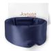 Joyhabit silk sleep mask for men and women extra large and adjustable eye mask in a cloud curve design for breaks and night sleep deep night blue